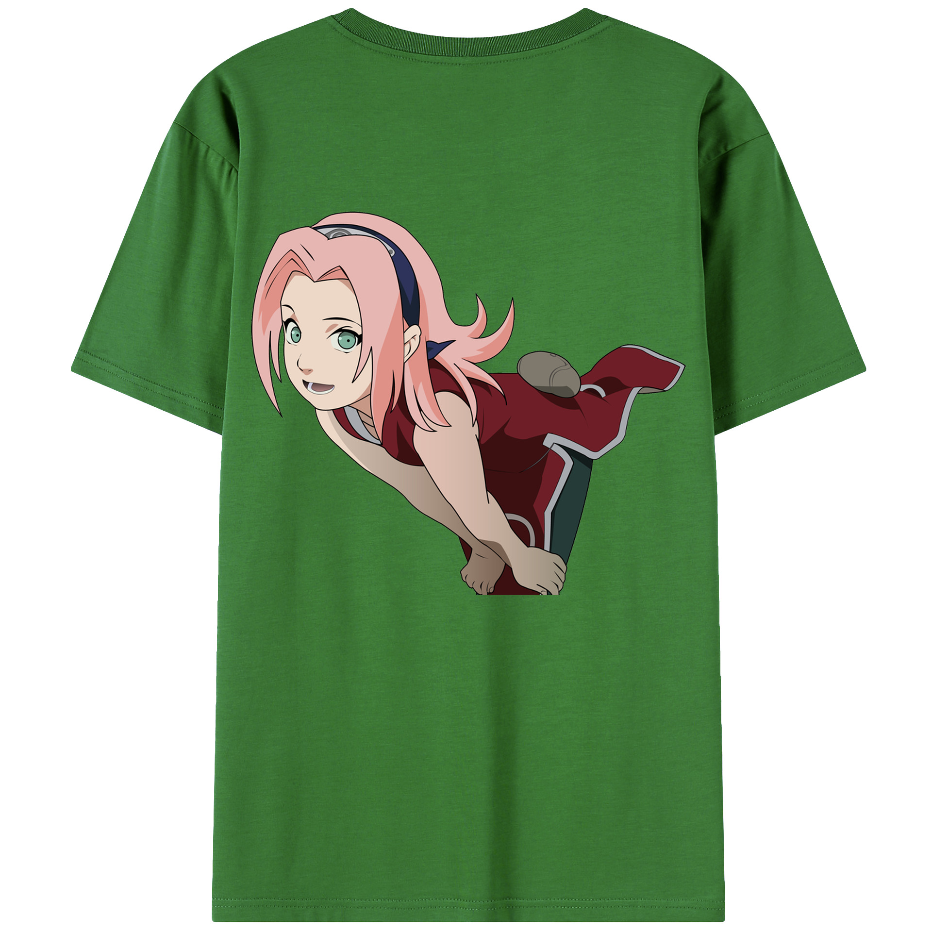 （画像用） NARUTO -ナルト- 春野サクラ Haruno Sakura レディース半袖Tシャツ(バックプリント)